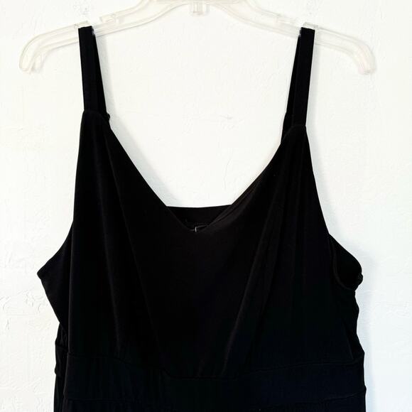 Torrid Midi Studio Knit Midi Wrap Dress In Deep Black Plus Size 2X LBD Office - Picture 6 of 13